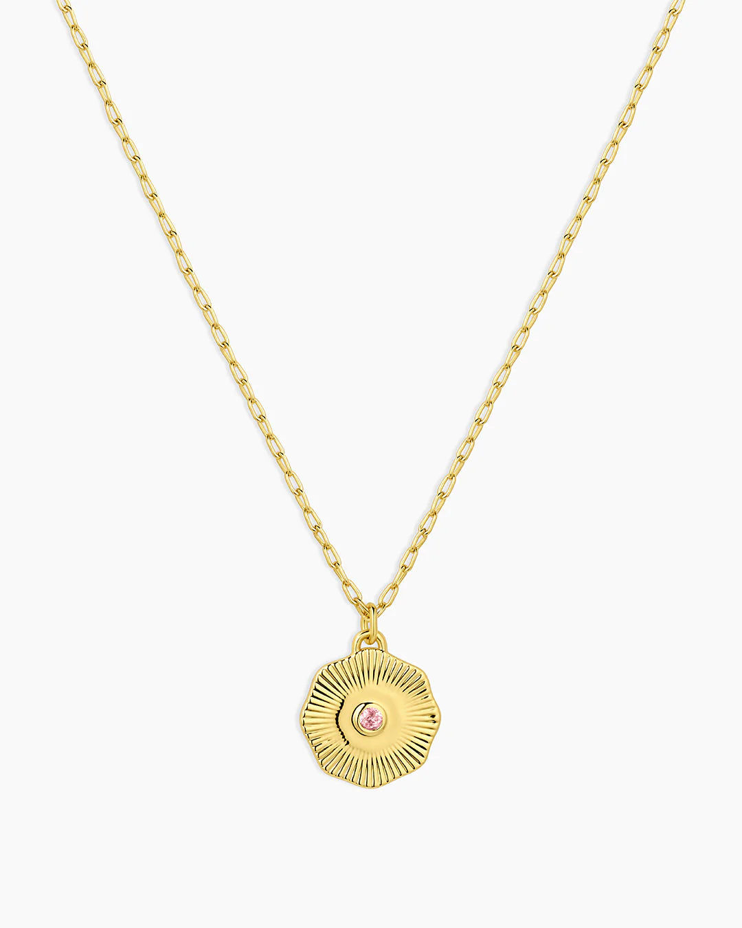 Women's gorjana Birthstone Coin Necklace 18k Gold