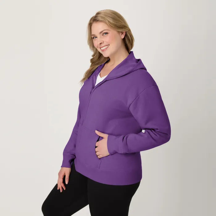 Hanes EcoSmart Women's Full-Zip Hoodie Sweatshirt