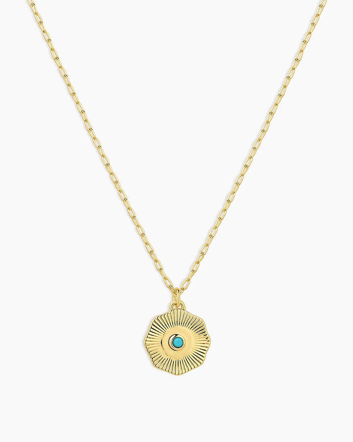 Women's gorjana Birthstone Coin Necklace 18k Gold
